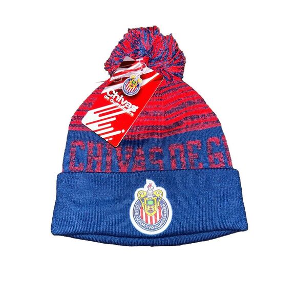 Chivas de‎ Guadalajara Beanie Winter Cap hat Skull Cap soccer Mexico authentic - Picture 1 of 5